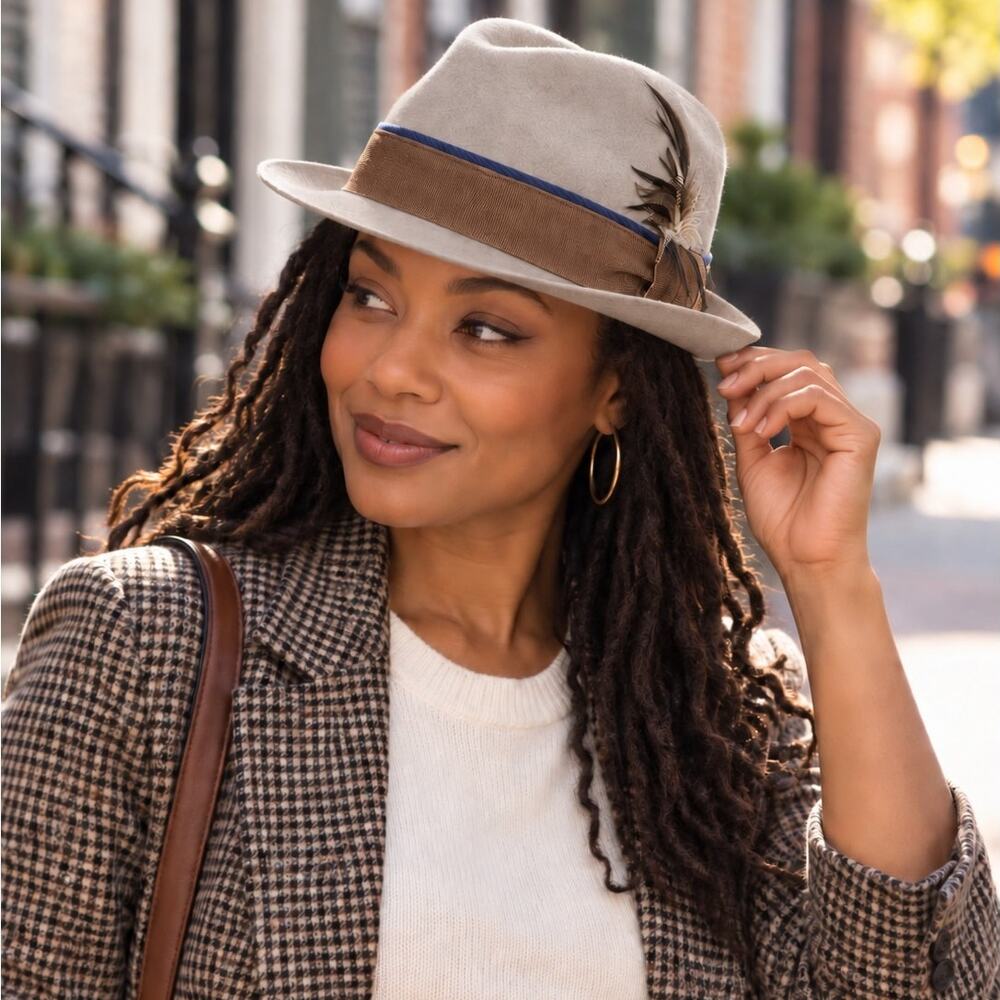 Christys’ London Kempton Felt Trilby Hat 57 cm